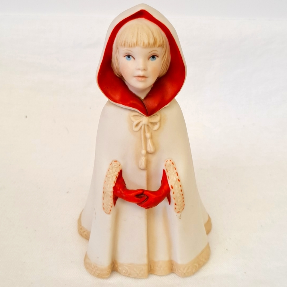 Vintage 1973 stamped  "CYBIS "Little Red Riding Hood porcelain figurine